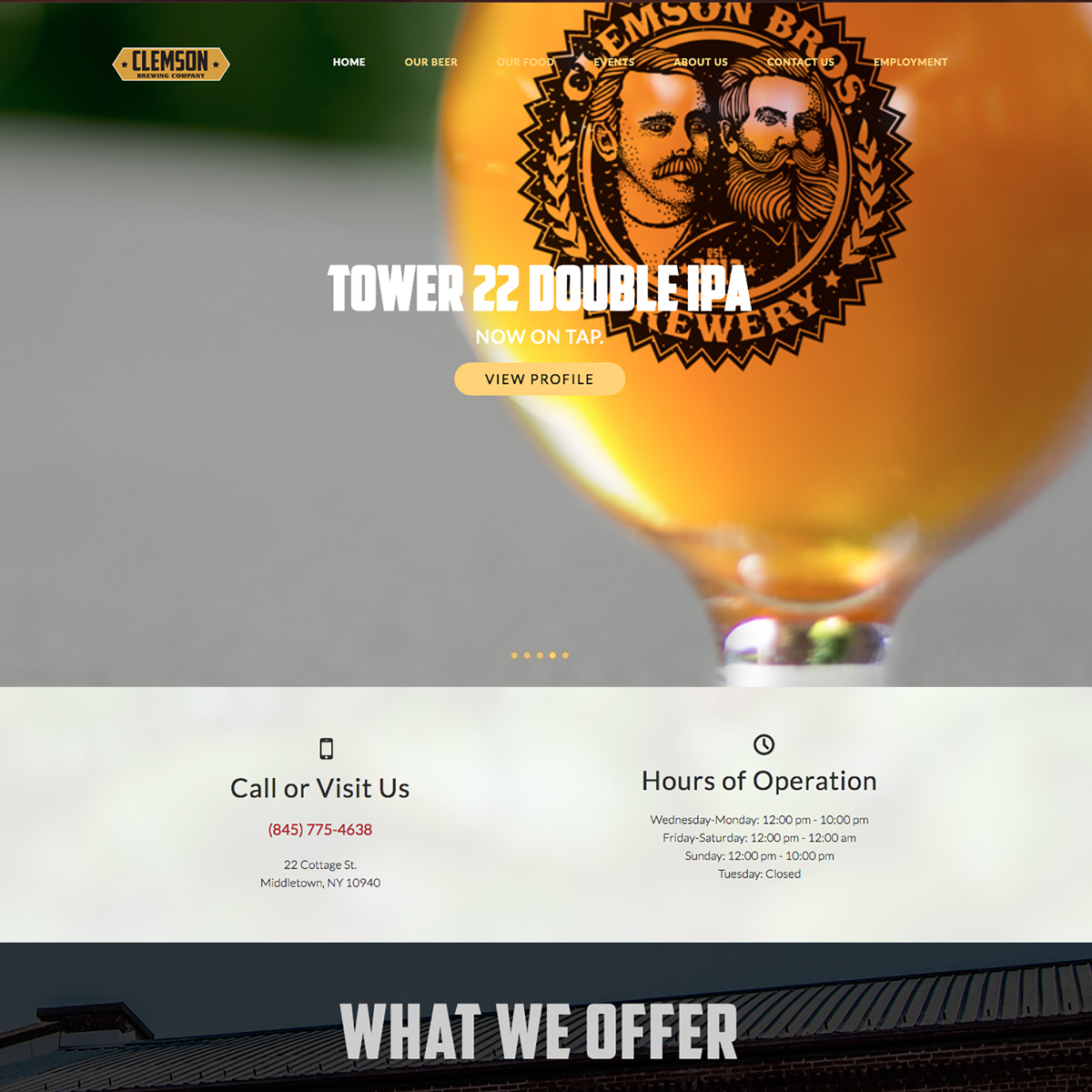 Clemson Brewing Website