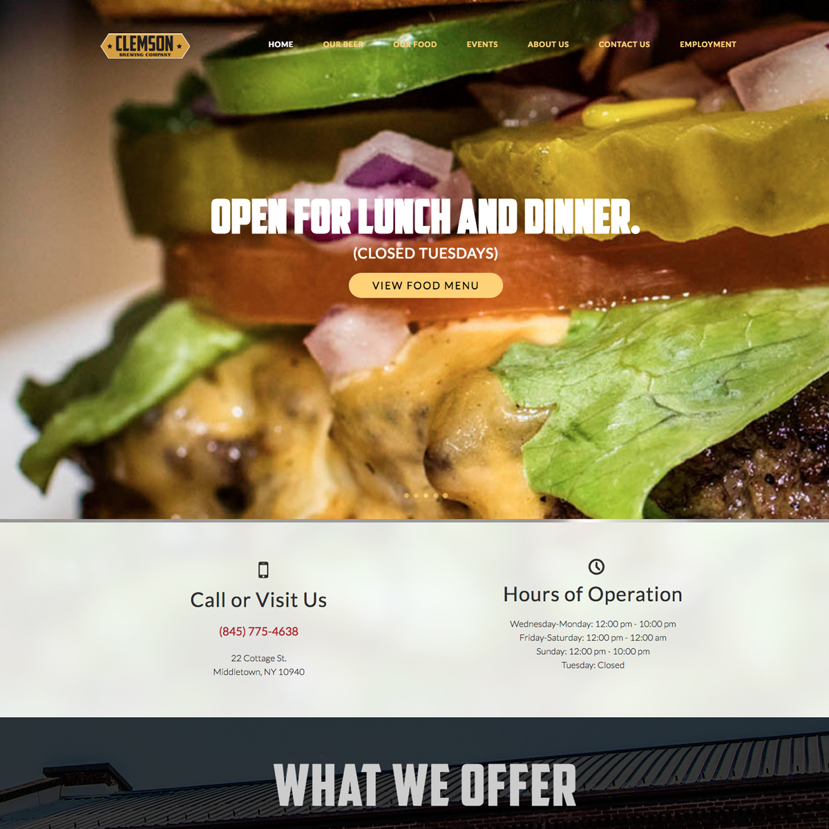 Clemson Brewing Website