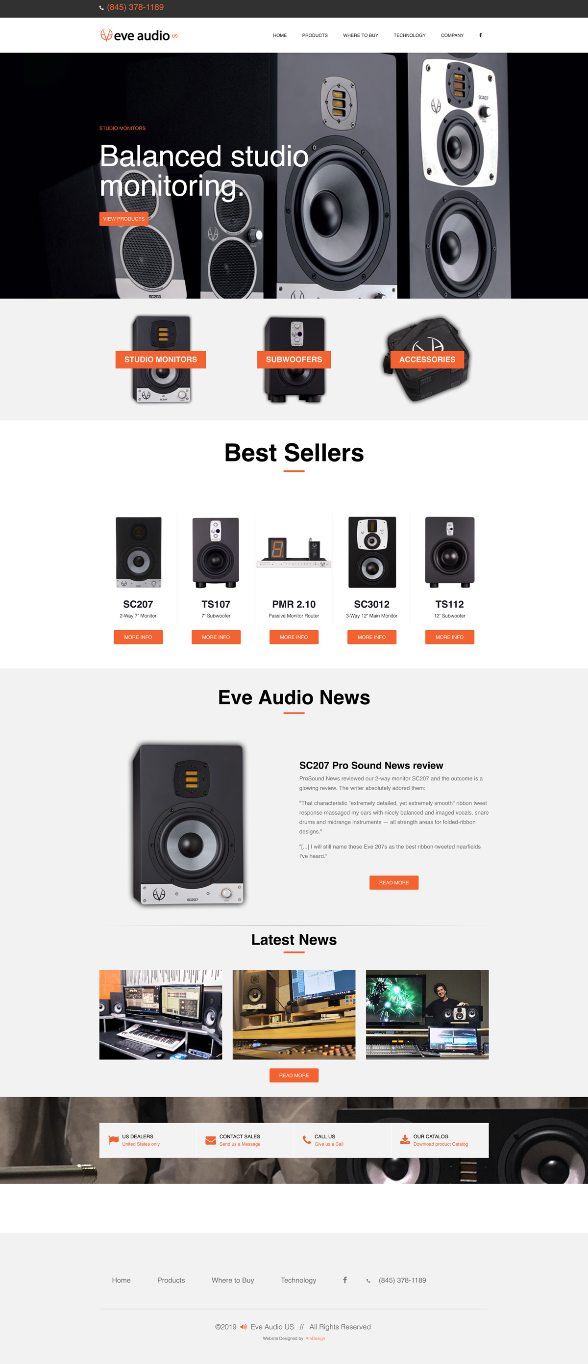 Eve Audio Website