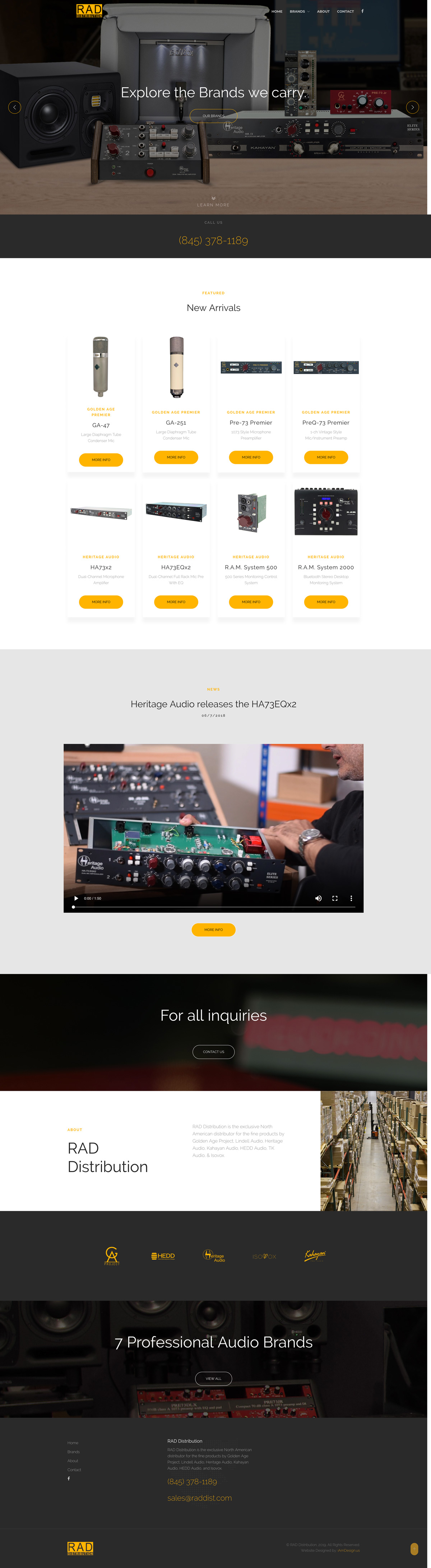 RAD Distribution Website