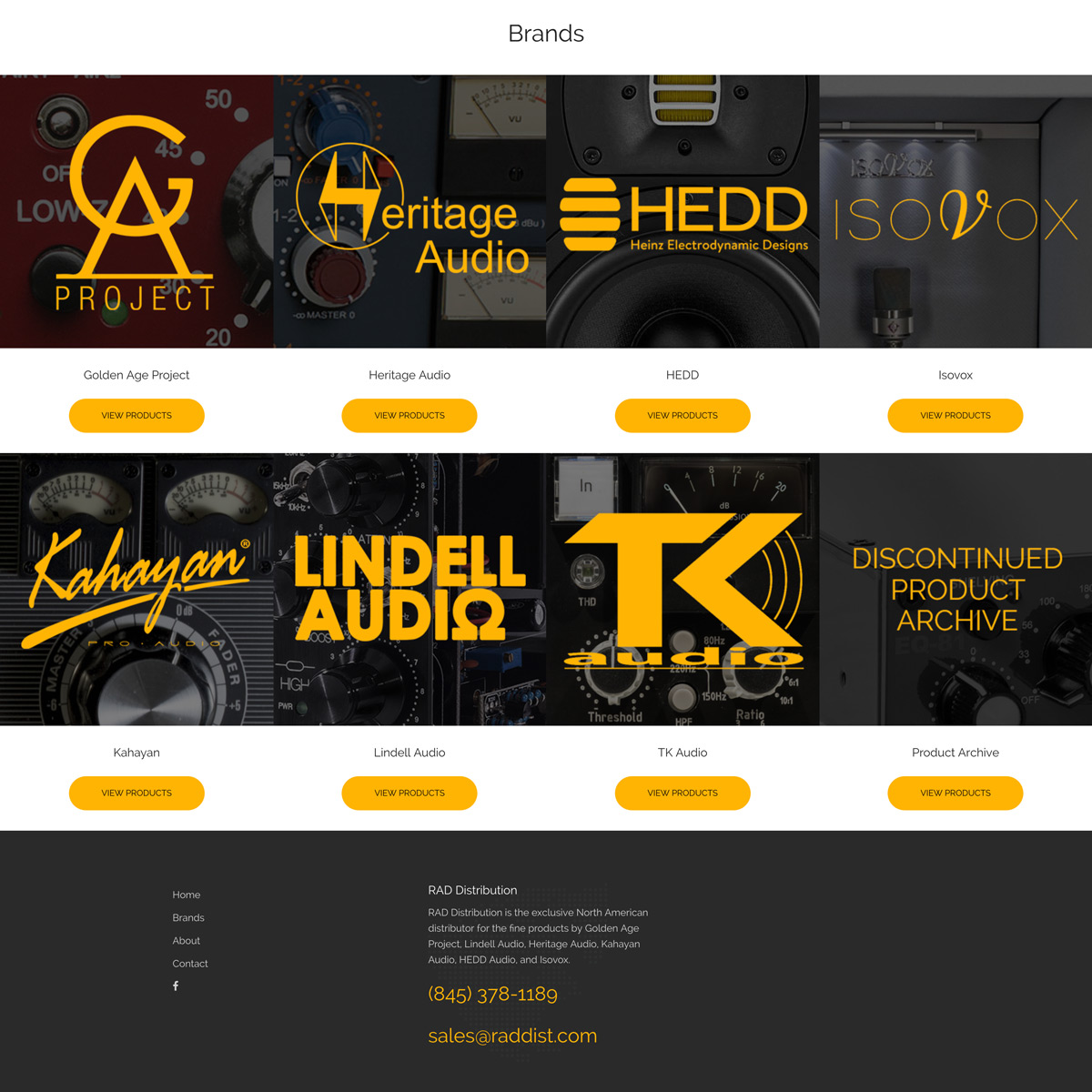 RAD Distribution Website