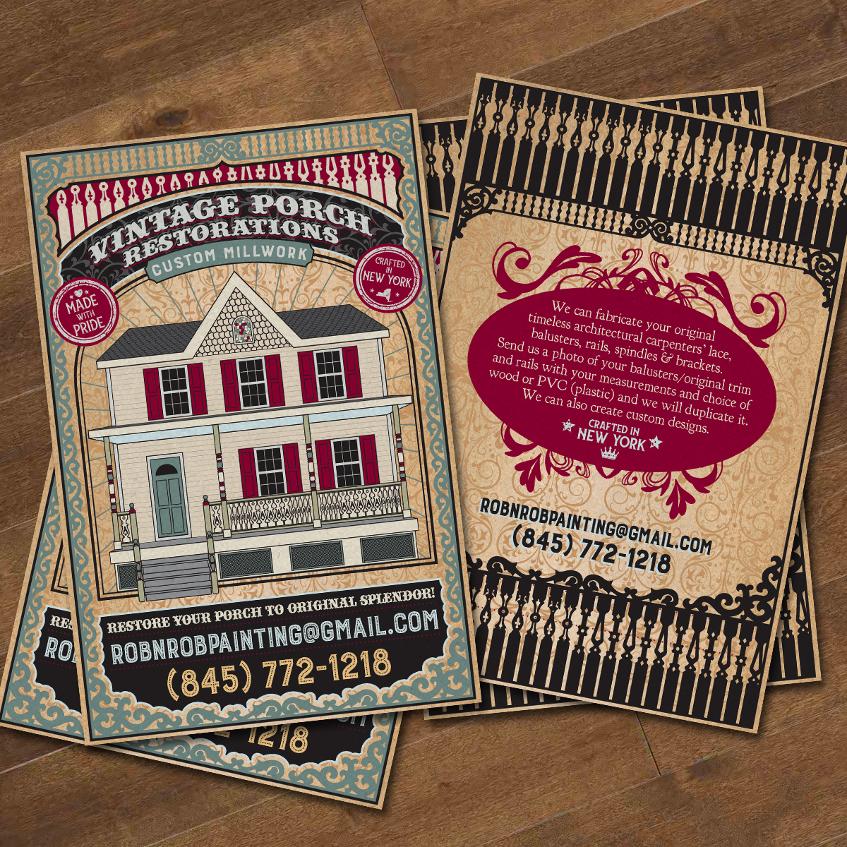Vintage Porch Restorations Post Card