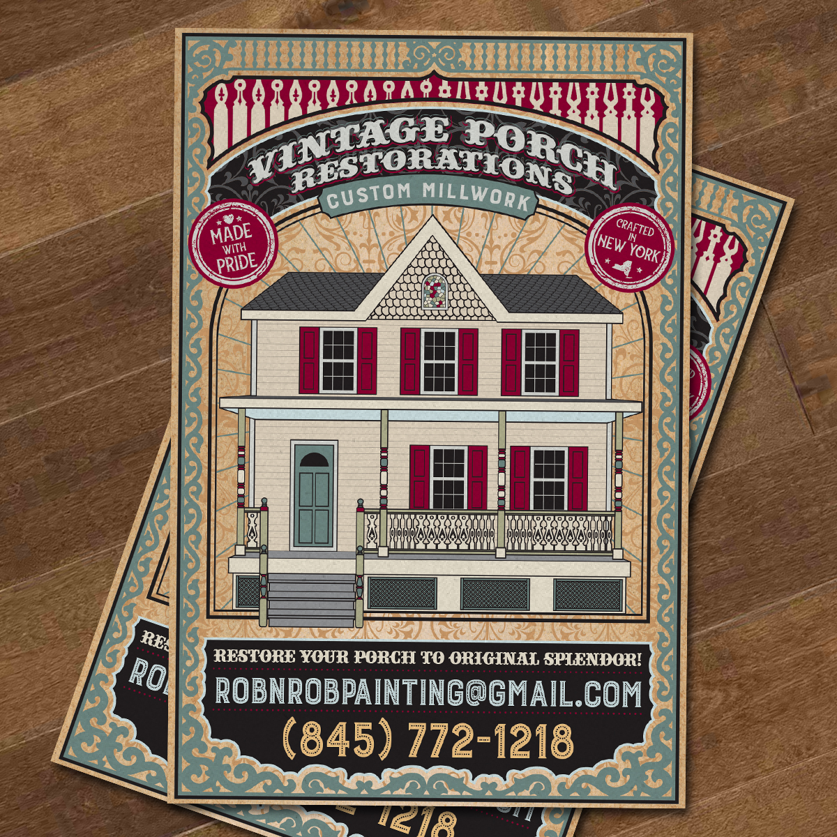 Vintage Porch Restorations Card
